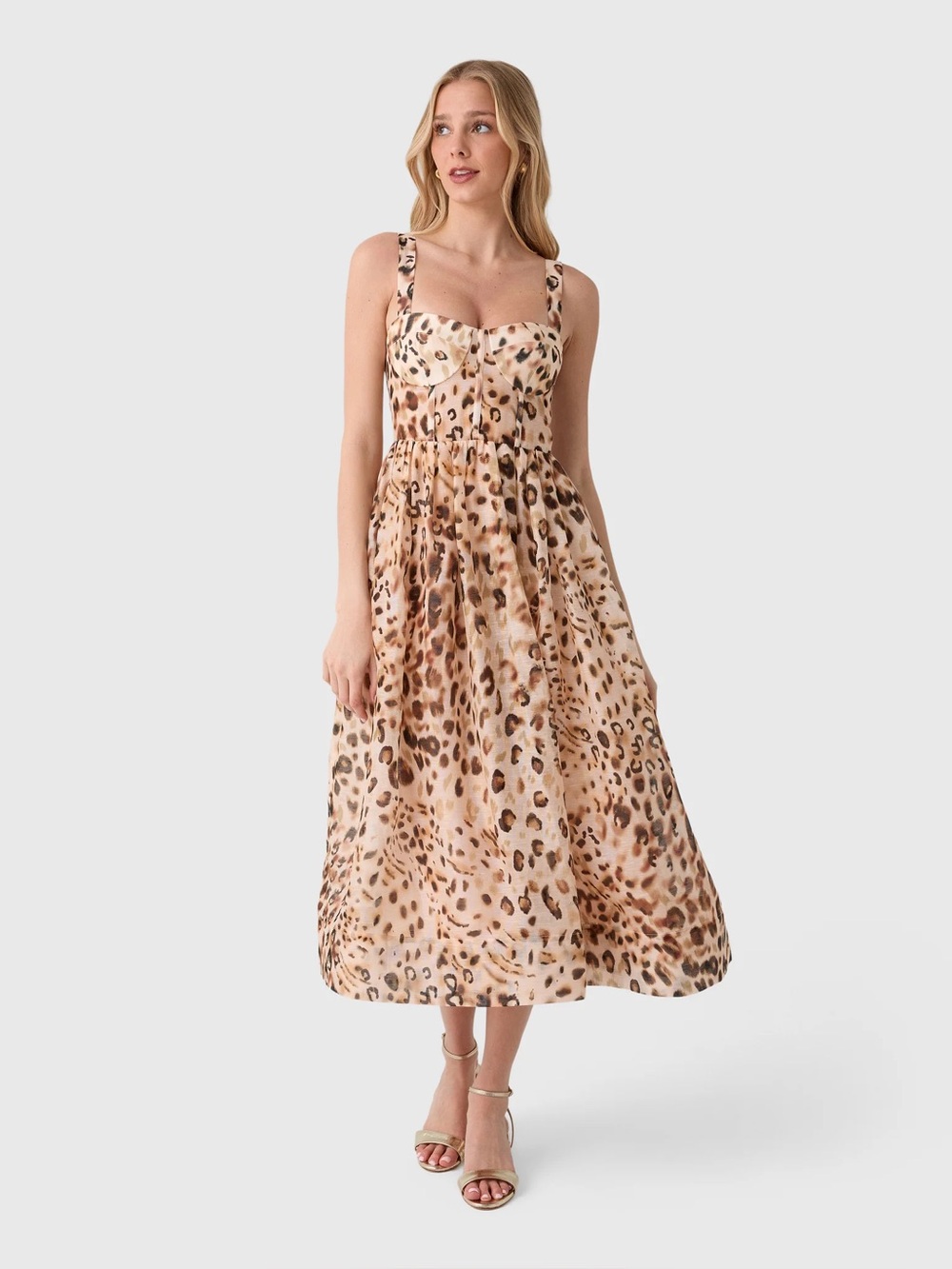 CARA CARA Pheobe Dress in Cheetah Blush, NEW WITHOUT TAGS, NEVER WORN, NO FLAWS.